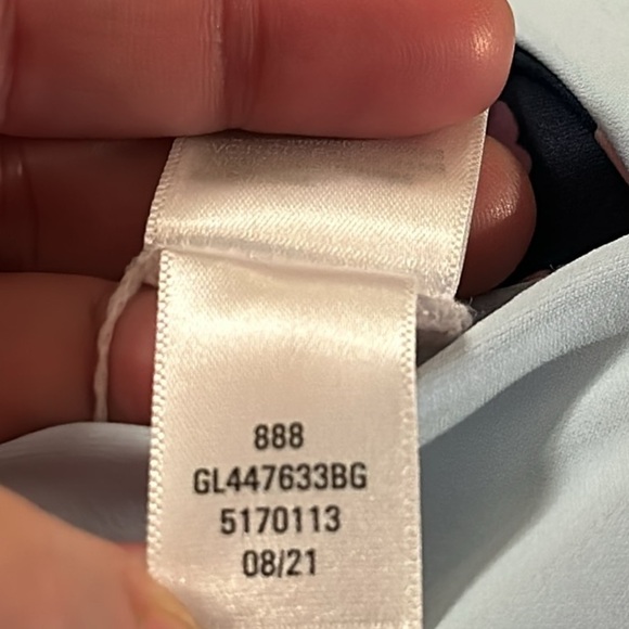 Zella Girls Reversible Journey One-Piece Swimsuit Size 16 Blue Purple Floral - Picture 9 of 10